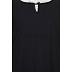 A-line casual abaya- Black with White strips